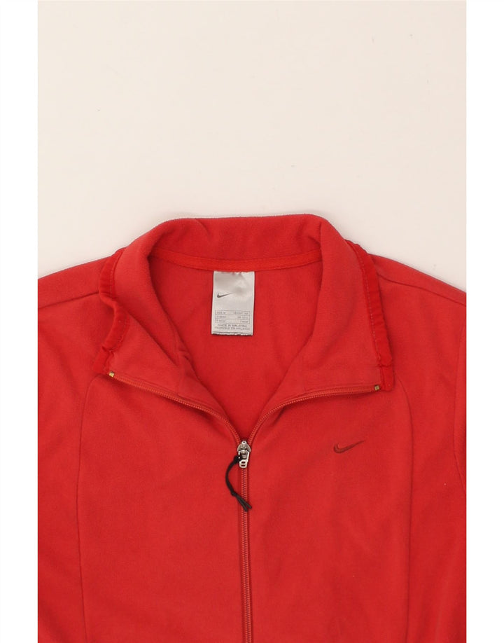 NIKE Womens Tracksuit Top Jacket UK 10/12 Medium Red Vintage Nike and Second-Hand Nike from Messina Hembry 