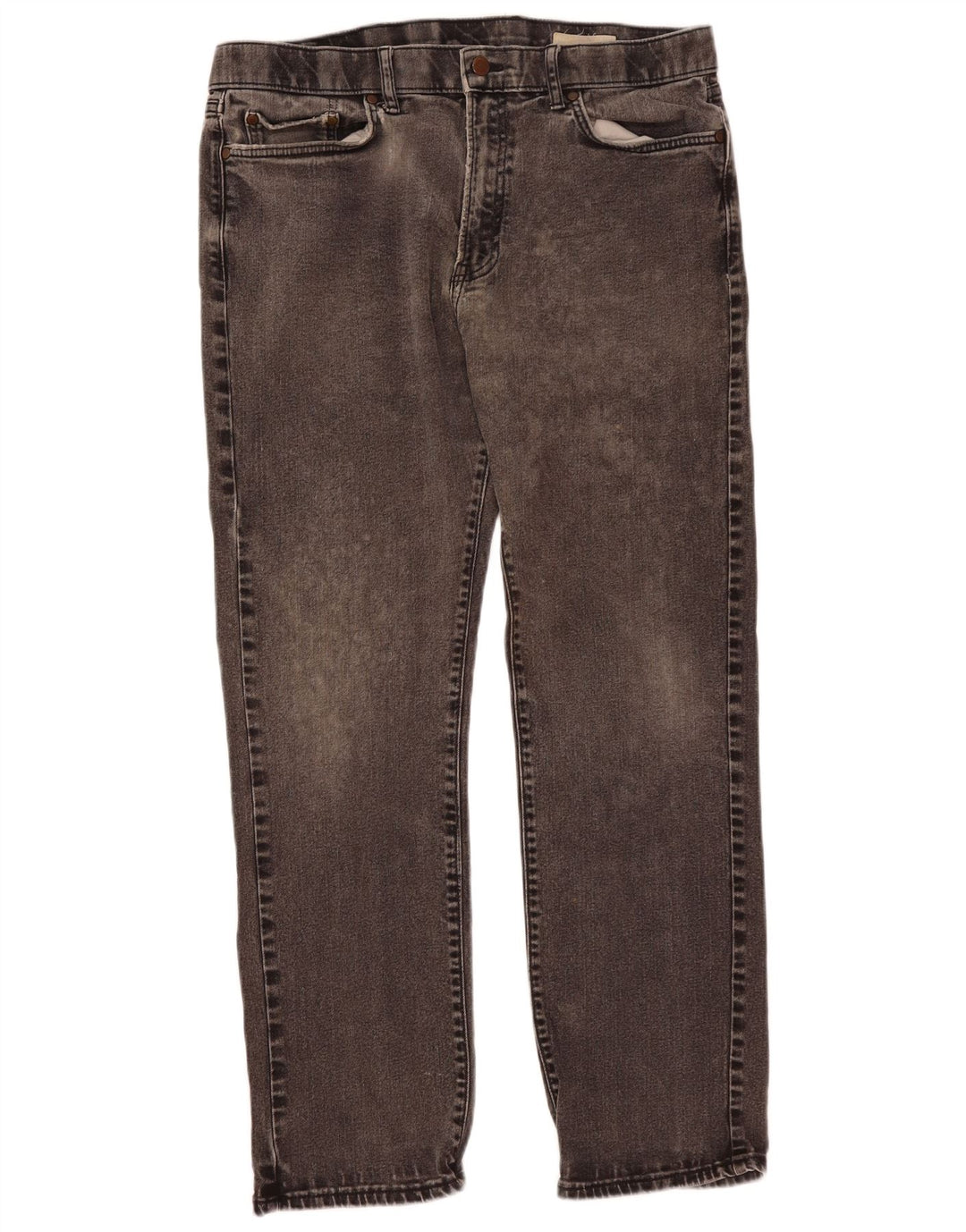 Marks & Spencer Mens Straight Jeans W38 L31 Black Cotton