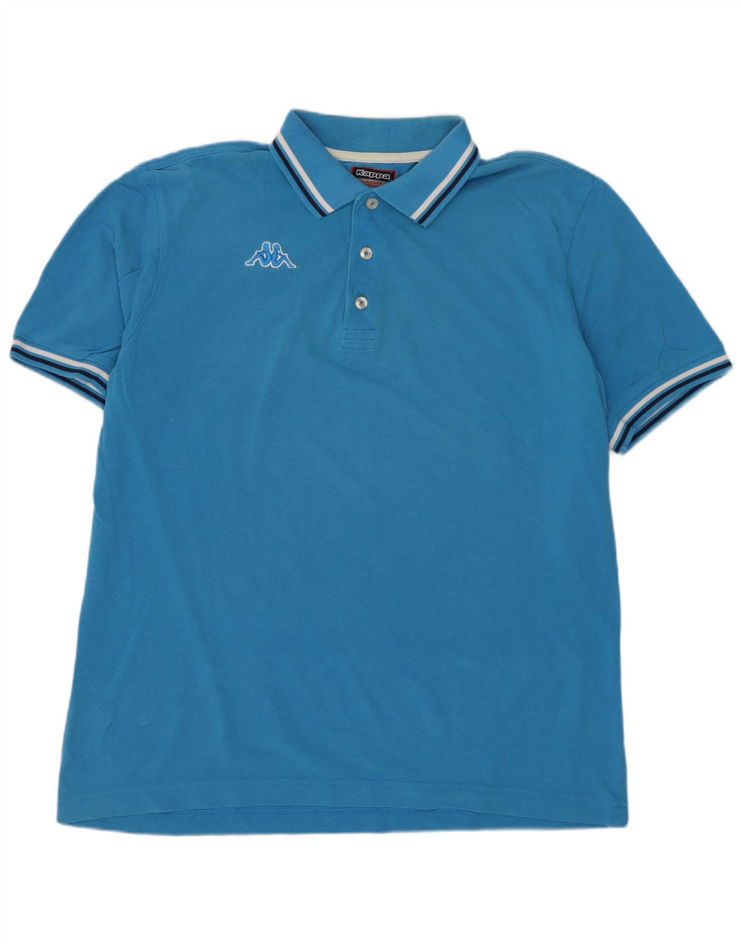 KAPPA Mens Polo Shirt Large Blue