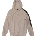 CHAMBERS Boys Graphic Hoodie Jumper 15-16 Years 2XL Grey Vintage Chambers and Second-Hand Chambers from Messina Hembry 