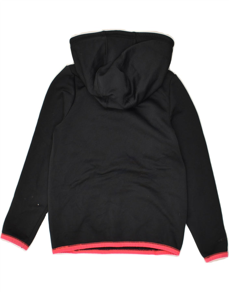 UNDER ARMOUR Boys Cold Gear Graphic Hoodie Jumper 7-8 Years Small Black | Vintage Under Armour | Thrift | Second-Hand Under Armour | Used Clothing | Messina Hembry 