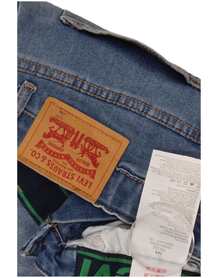 LEVI'S Girls Denim Shorts 13-14 Years W26  Blue Cotton