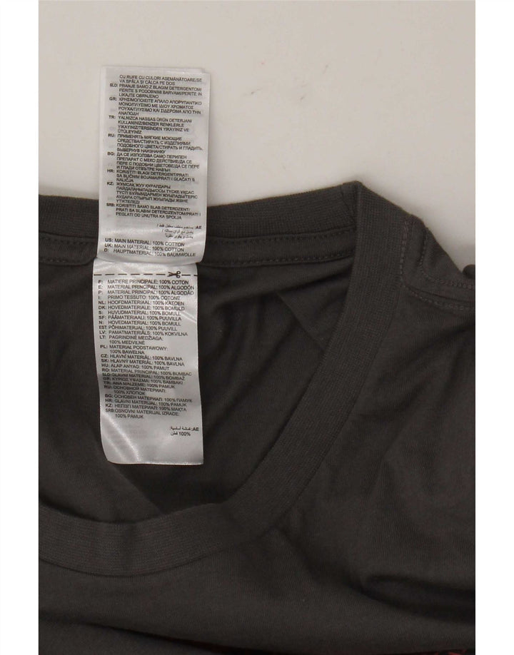 Adidas Mens Graphic T-Shirt Top Large Grey Cotton