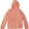 Adidas Girls Hooded Rain Jacket 11-12 Years Pink Polyester