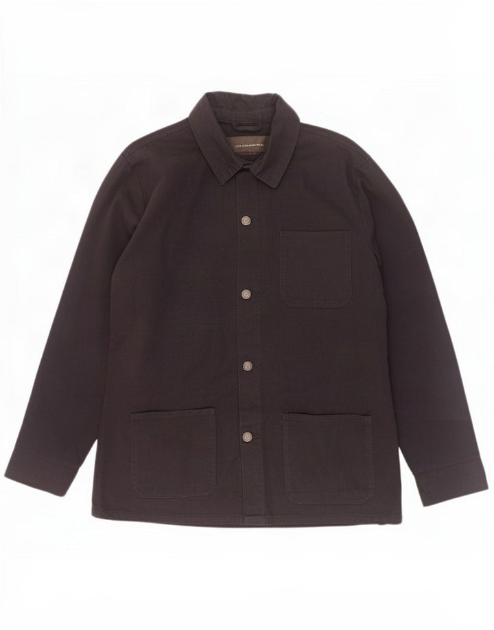 French Connection Mens Utility Jacket UK 40 Large Black Cotton