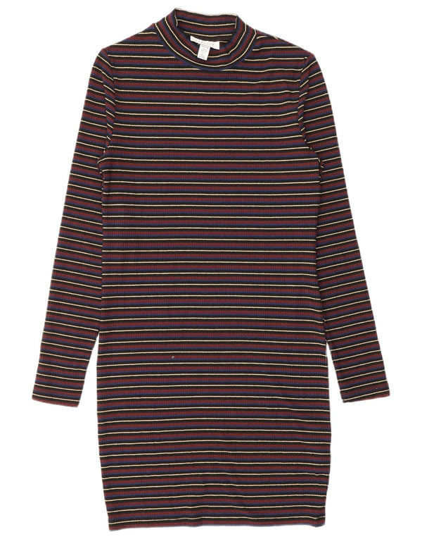 Topshop Womens Petite Jumper Dress UK 10 Small Multicoloured Striped