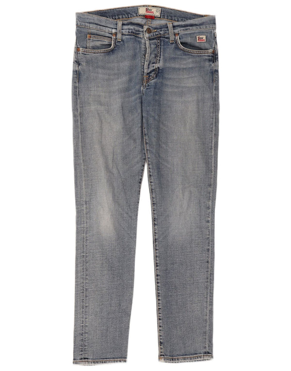 Roy Rogers Womens Slim Jeans W34 L32 Blue Cotton