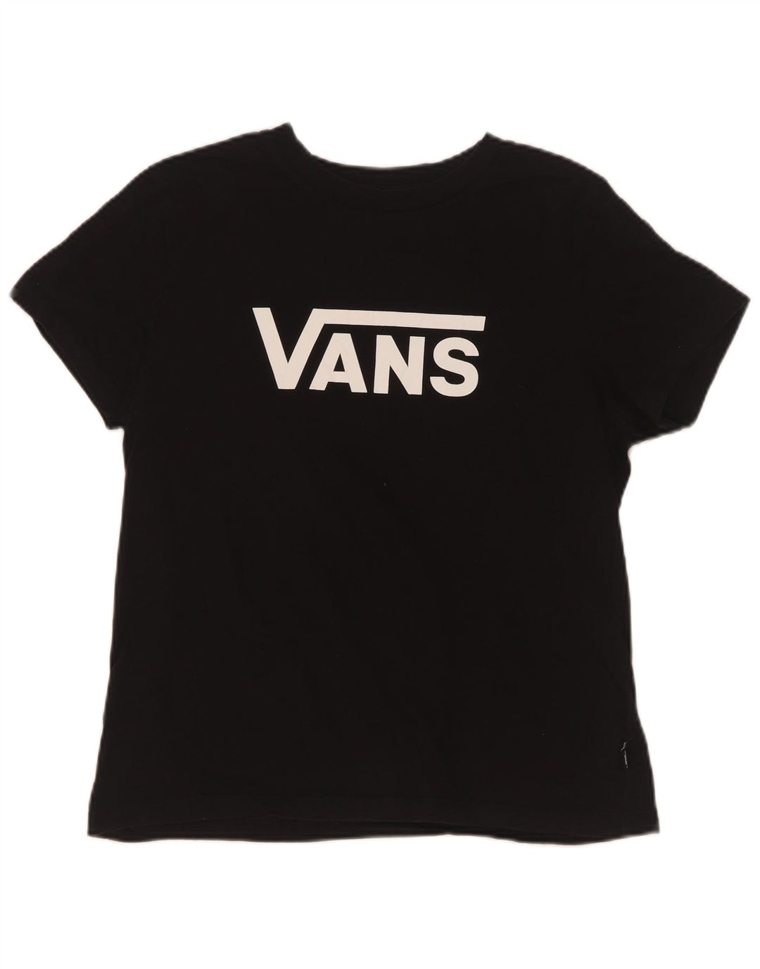 Vans Womens Graphic T-Shirt Top UK 12 Medium Black Cotton