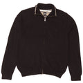Hugo Boss Mens Regular Fit Cardigan Sweater Large Black Cotton