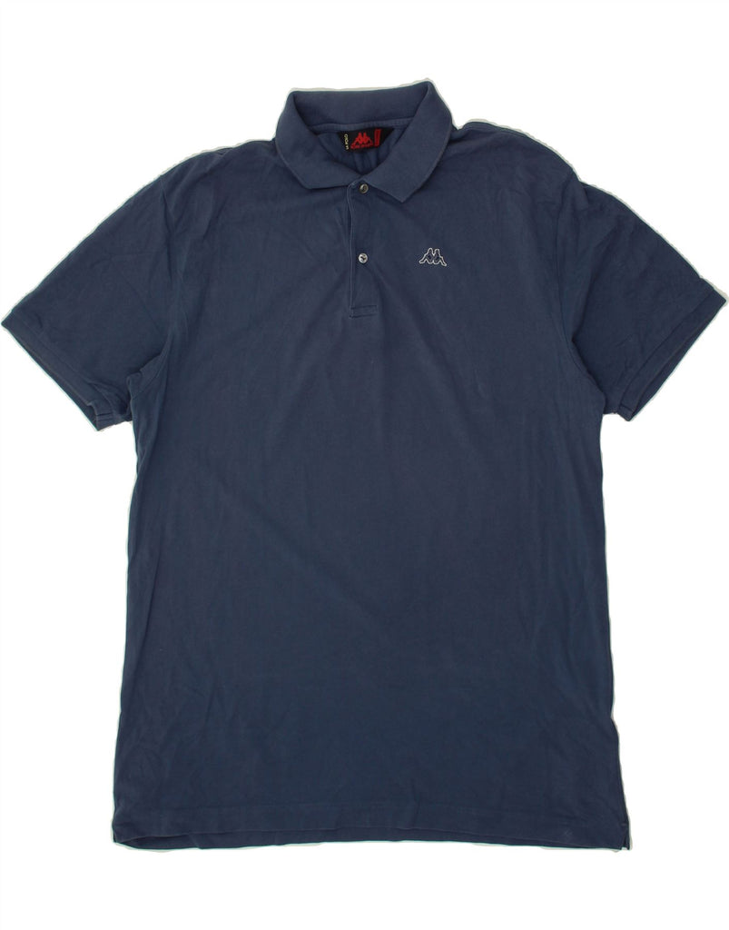 KAPPA Mens Polo Shirt 2XL Navy Blue Cotton Vintage Kappa and Second-Hand Kappa from Messina Hembry 