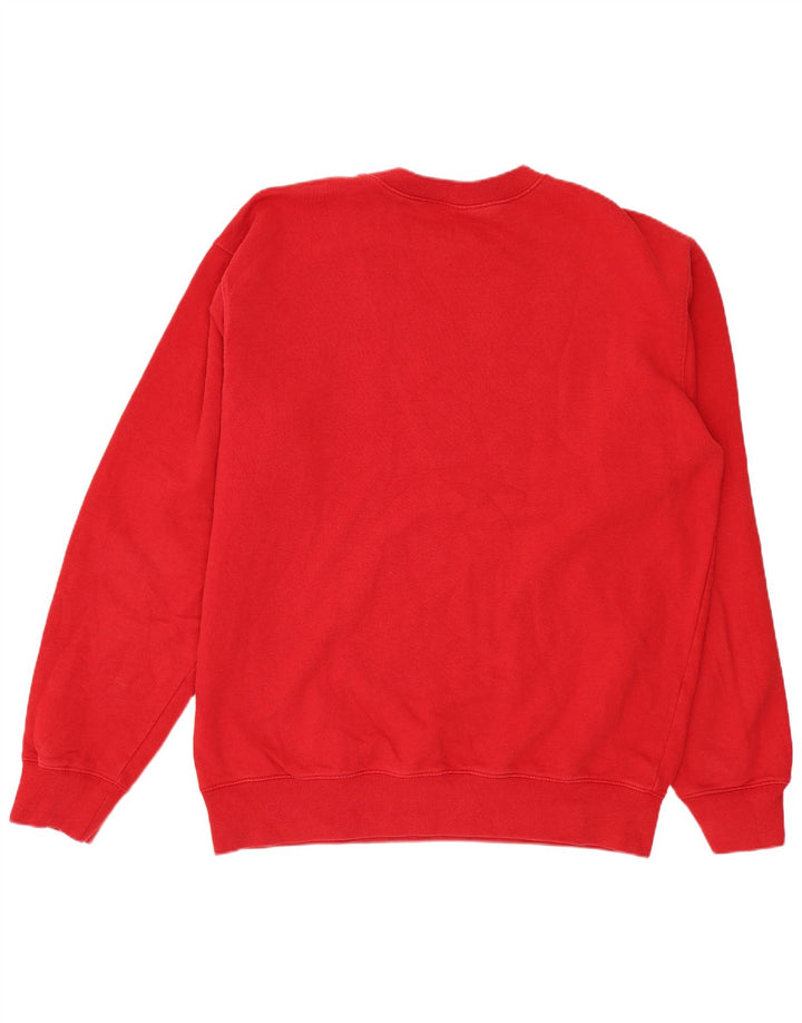 CARHARTT Mens Graphic Sweatshirt Jumper Large Red Cotton
