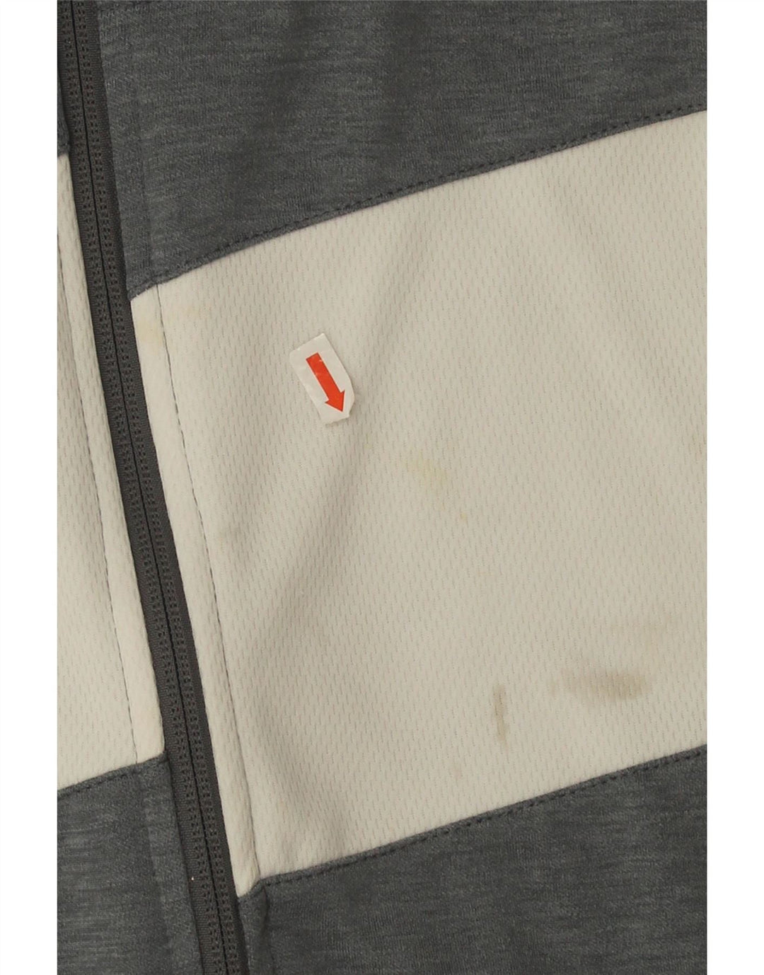 Nike Mens Dri Fit Tracksuit Top Jacket Large Grey Colourblock Polyester