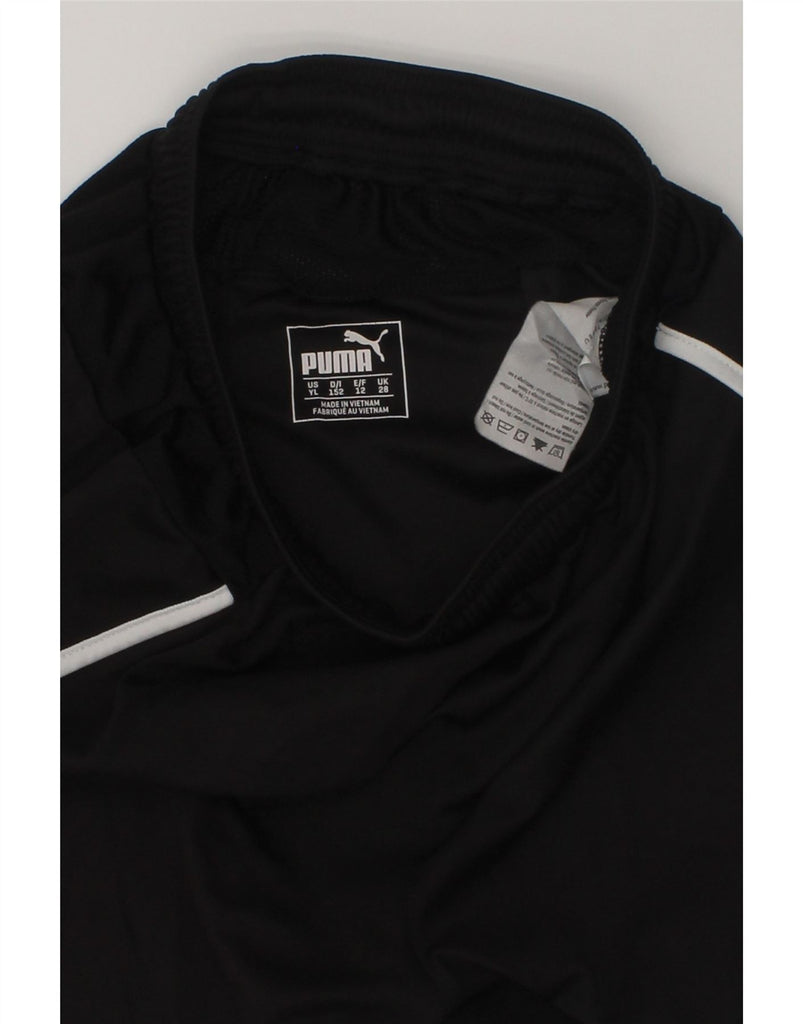 PUMA Boys Sport Shorts 11-12 Years Black Polyester | Vintage Puma | Thrift | Second-Hand Puma | Used Clothing | Messina Hembry 