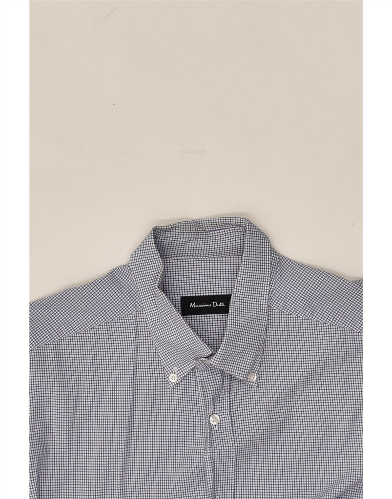 MASSIMO DUTTI Mens Shirt XL Blue Check Cotton | Vintage Massimo Dutti | Thrift | Second-Hand Massimo Dutti | Used Clothing | Messina Hembry 