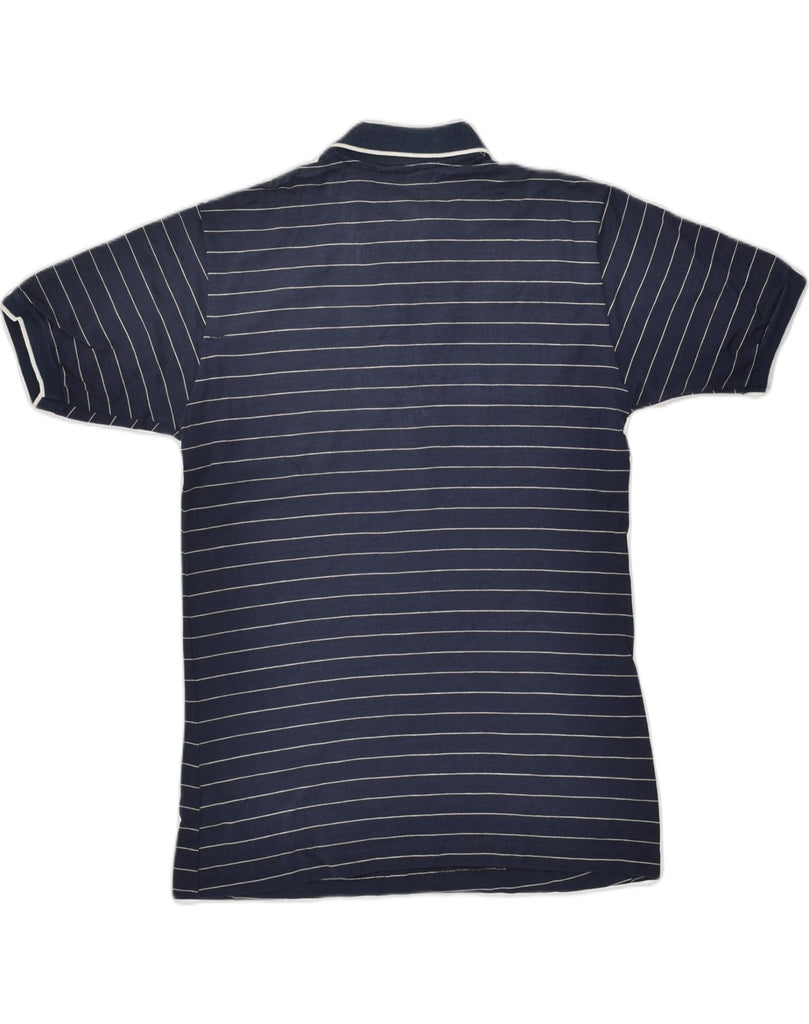 KAPPA Mens Polo Shirt Medium Navy Blue Striped Cotton | Vintage Kappa | Thrift | Second-Hand Kappa | Used Clothing | Messina Hembry 