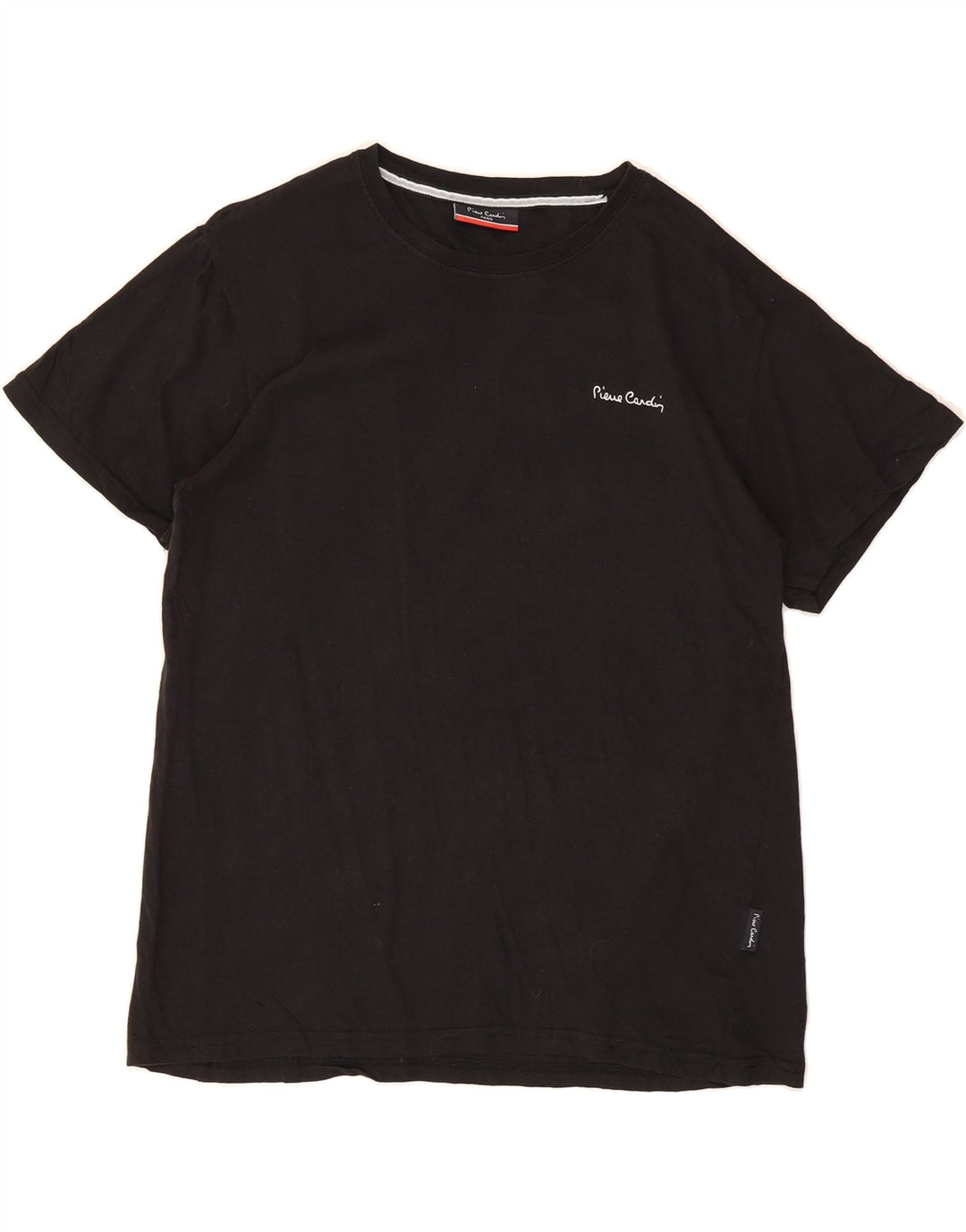 PIERRE CARDIN Mens T-Shirt Top Small Black Cotton Vintage Pierre Cardin and Second-Hand Pierre Cardin from Messina Hembry 