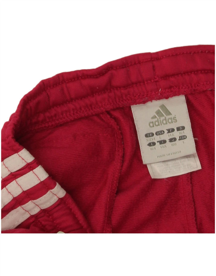 Adidas Girls Tracksuit Trousers 13-14 Years  Pink Polyester