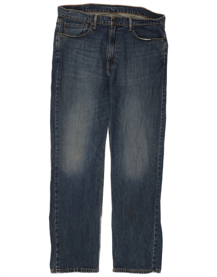 Levi's Mens 505 Straight Jeans W38 L34 Blue Cotton