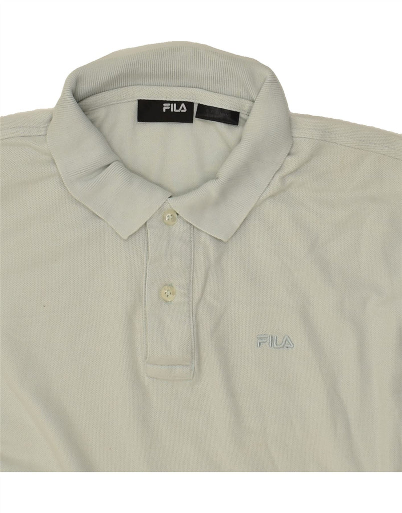 FILA Mens Polo Shirt Small Grey Cotton | Vintage Fila | Thrift | Second-Hand Fila | Used Clothing | Messina Hembry 