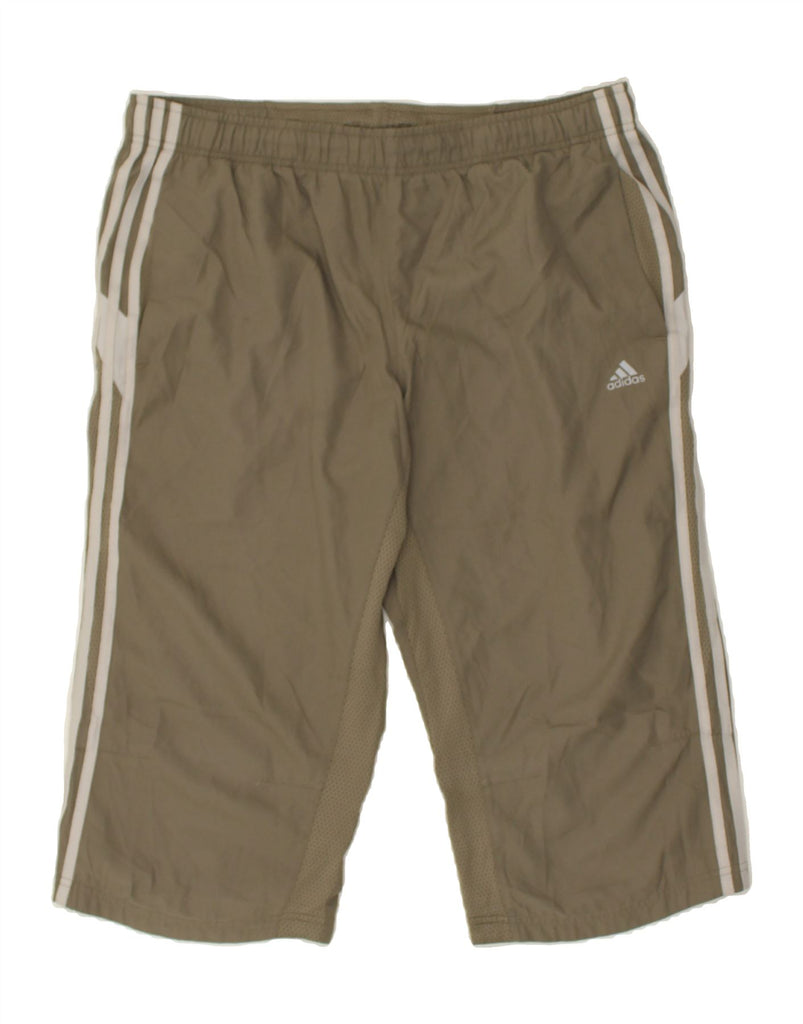 ADIDAS Mens Clima 365 Bermuda Sport Shorts Medium Brown Colourblock | Vintage Adidas | Thrift | Second-Hand Adidas | Used Clothing | Messina Hembry 