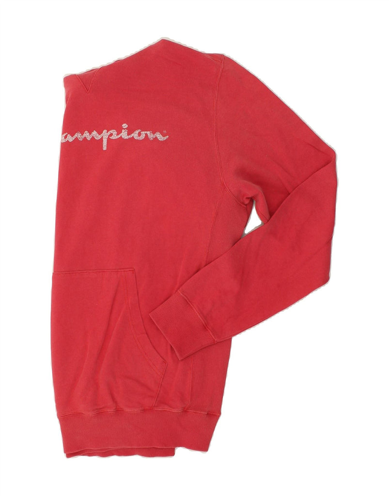 CHAMPION Mens Graphic Hoodie Jumper XL Red Cotton | Vintage Champion | Thrift | Second-Hand Champion | Used Clothing | Messina Hembry 