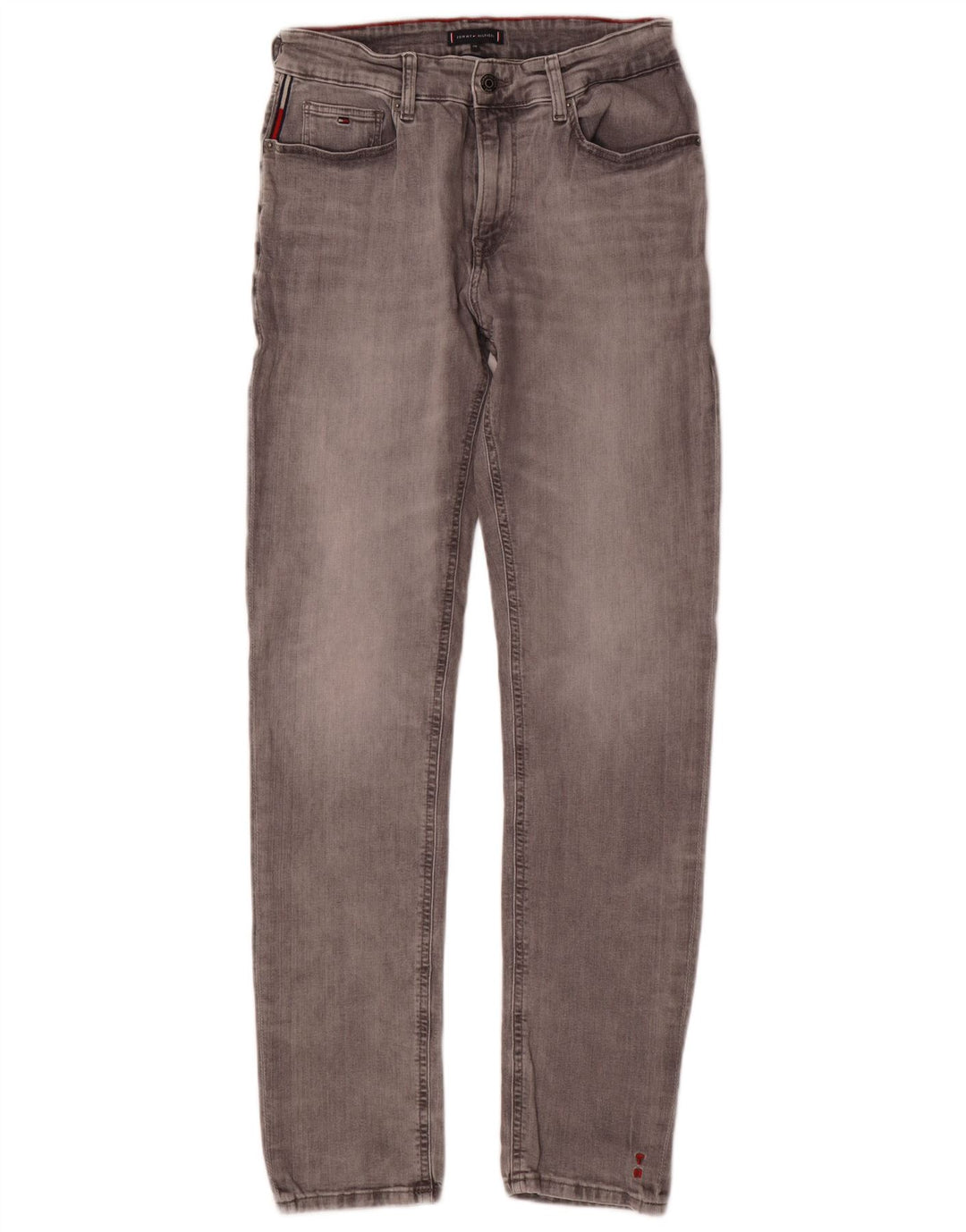 Tommy Hilfiger Boys Slim Jeans 15-16 Years W30 L32 Grey Cotton