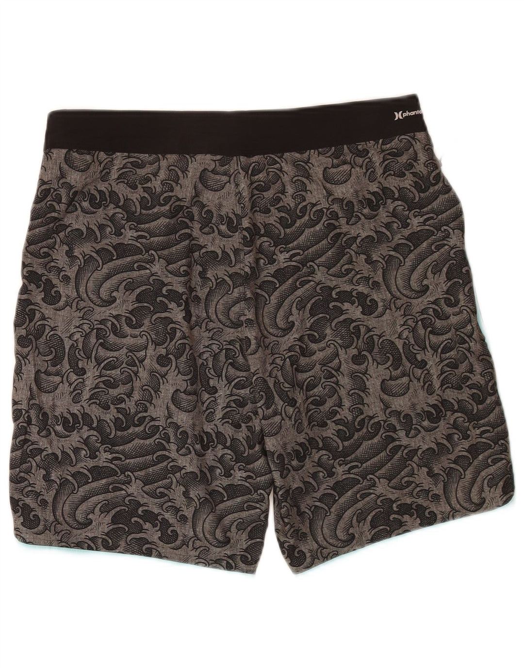 Hurley Mens Swimming Shorts Medium Grey Paisley Polyester
