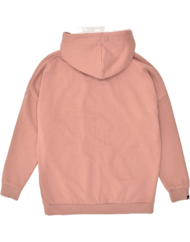 SUPERDRY Womens Graphic Hoodie Jumper UK 12 Medium Pink Cotton | Vintage Superdry | Thrift | Second-Hand Superdry | Used Clothing | Messina Hembry 