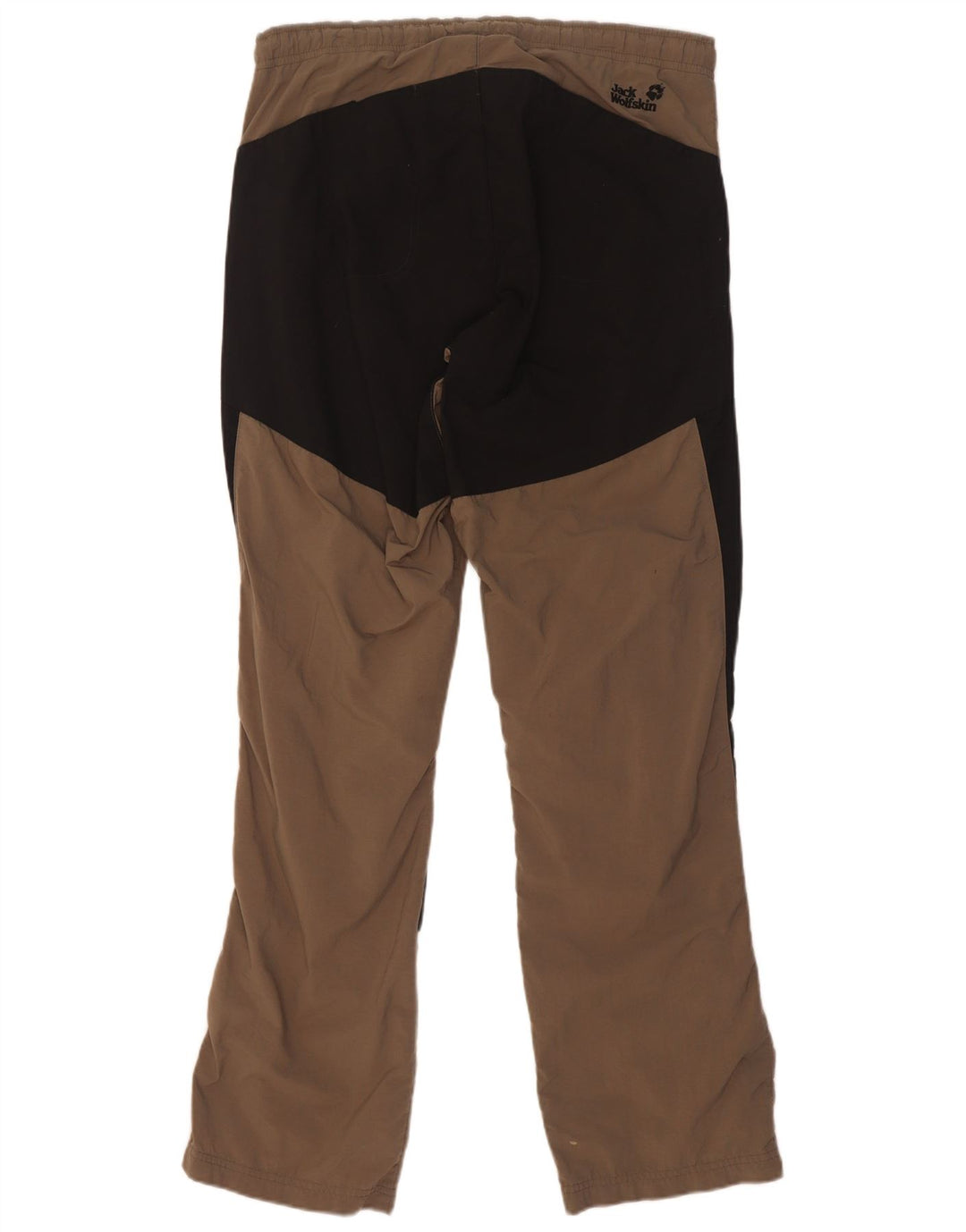 Jack Wolfskin Mens Hiking Trousers Medium W32 L33 Brown Colourblock
