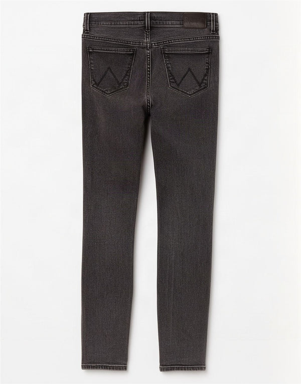 Wrangler Womens Skinny Jeans W29 L27 Grey Cotton