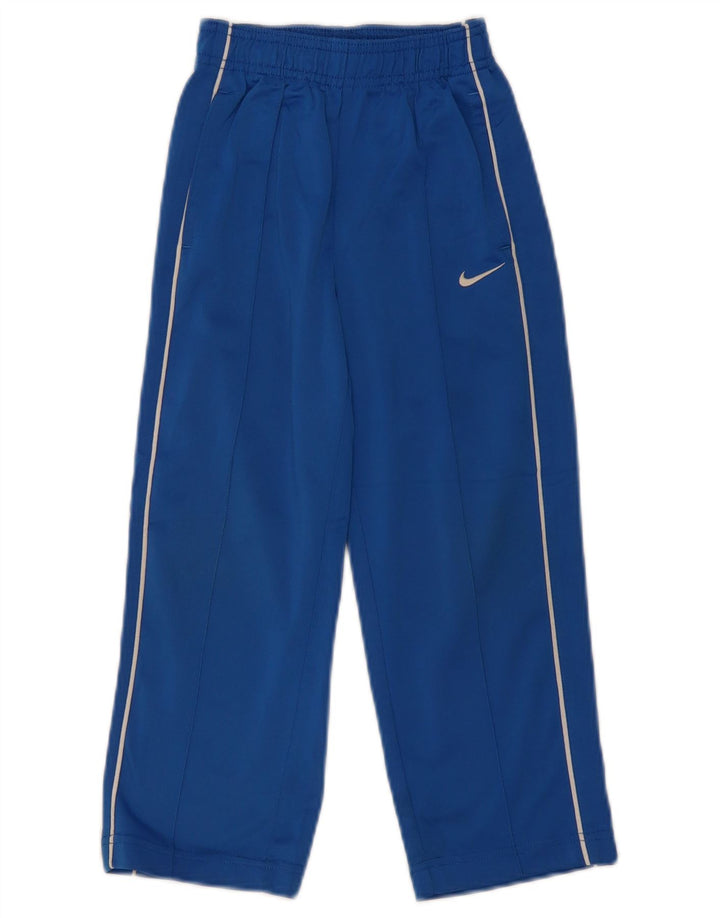 Nike Boys Tracksuit Trousers 4-5 Years Blue Polyester