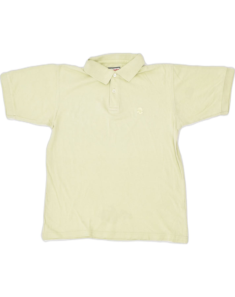 INVICTA Womens Polo Shirt UK 12 Medium Yellow Cotton | Vintage Invicta | Thrift | Second-Hand Invicta | Used Clothing | Messina Hembry 