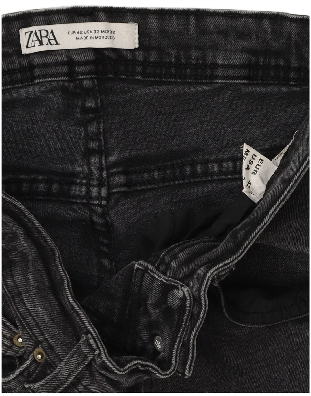 ZARA Mens Skinny Jeans EU 42 Large W32 L30 Grey