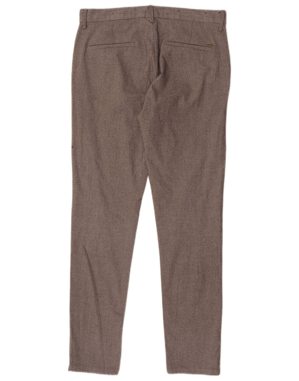 Zara Mens Slim Chino Trousers EU 38 Small W30 L30 Grey