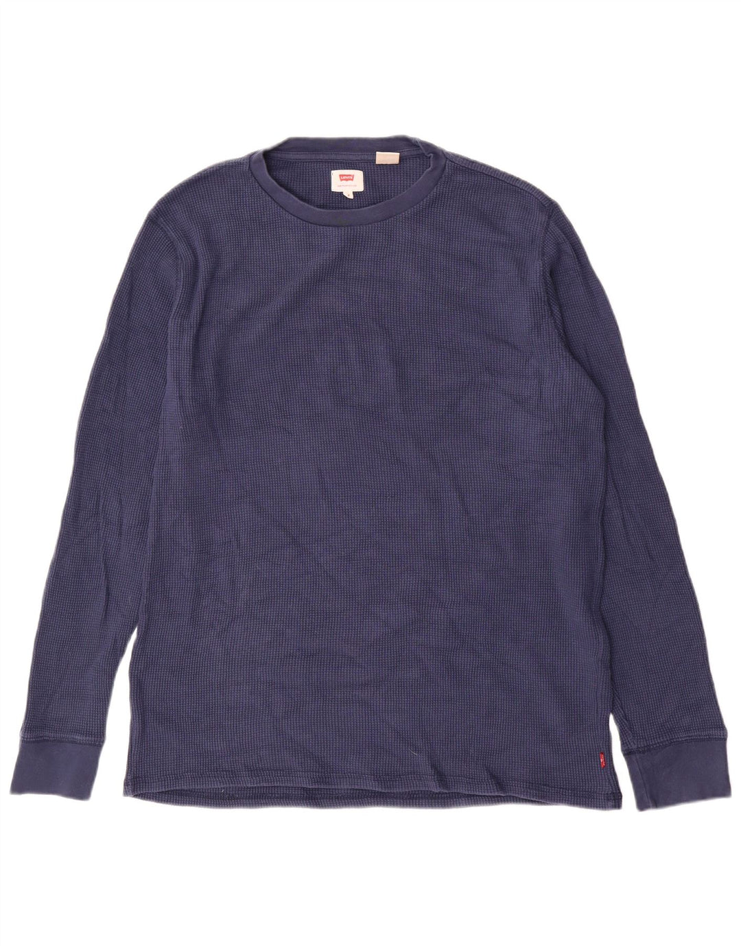 Levi's Mens Top Long Sleeve Medium Navy Blue Cotton