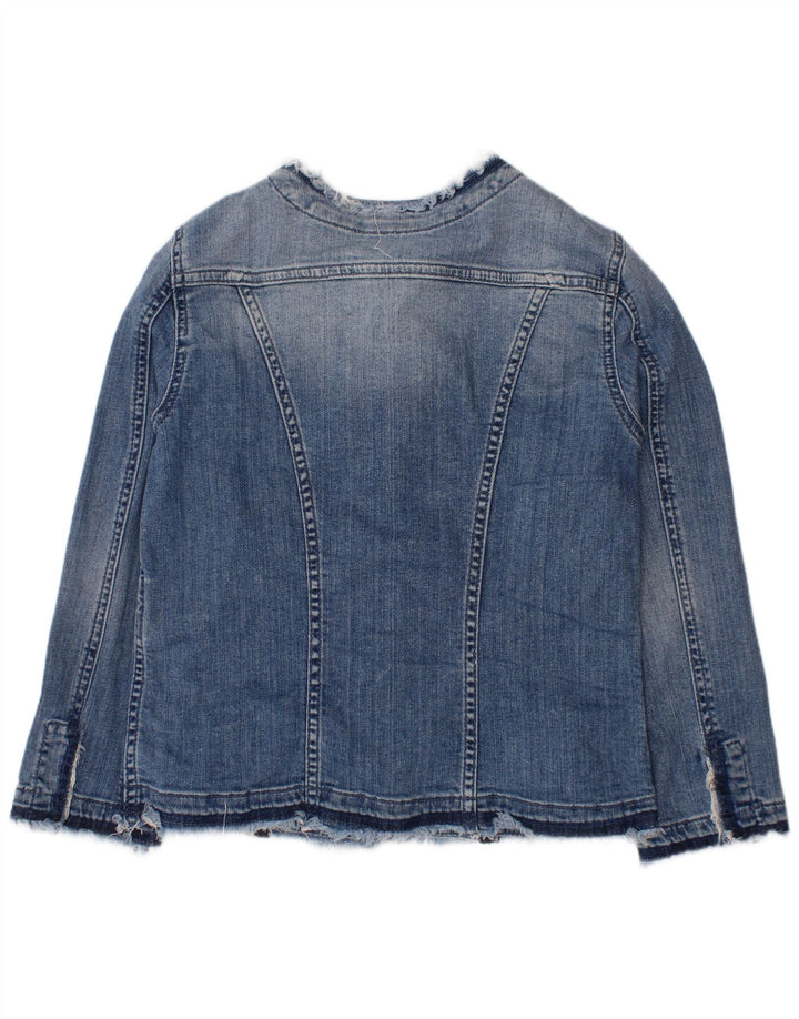 LIU JO Girls Denim Jacket 11-12 Years Blue Cotton