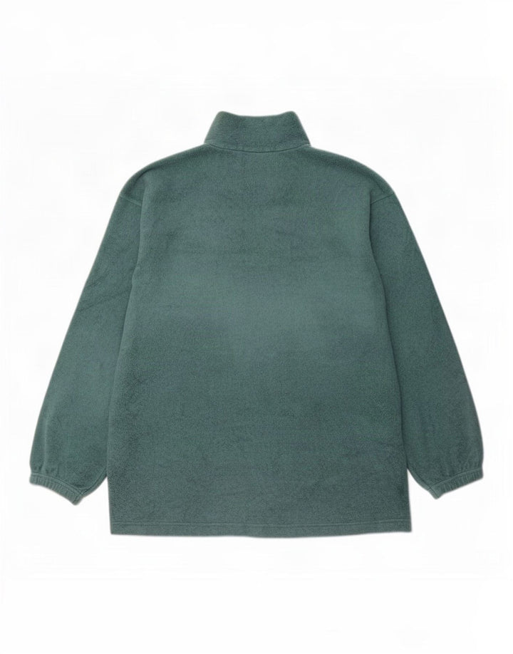 Invicta Mens Zip Neck Fleece Jumper 2XL Green Polyester
