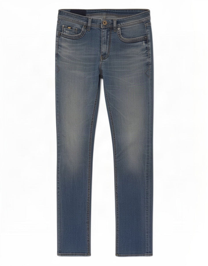 Gas Womens Slim Jeans W32 L34 Blue Cotton