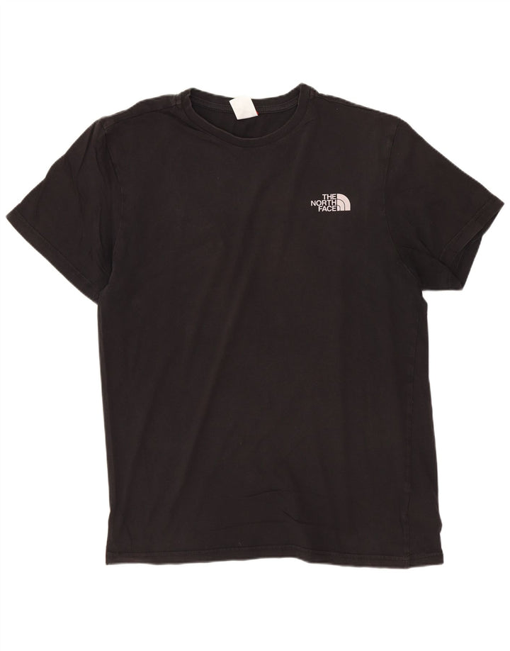 The North Face Mens T-Shirt Top Medium Black Cotton