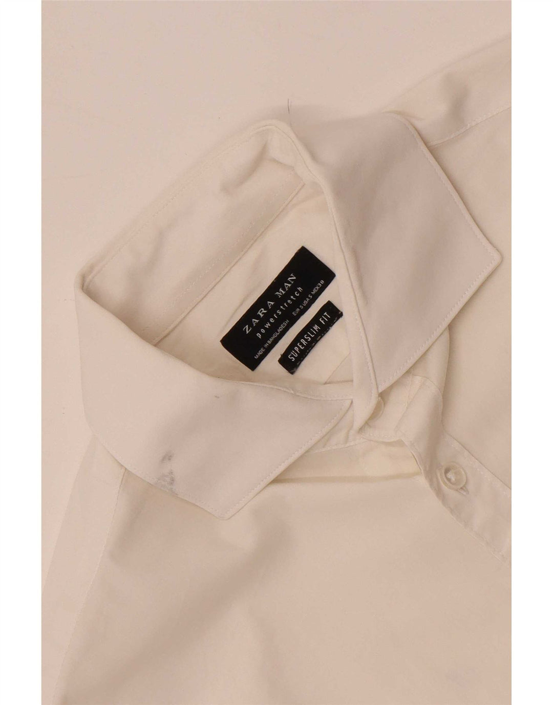 Zara Mens Super Slim Fit Shirt Small White