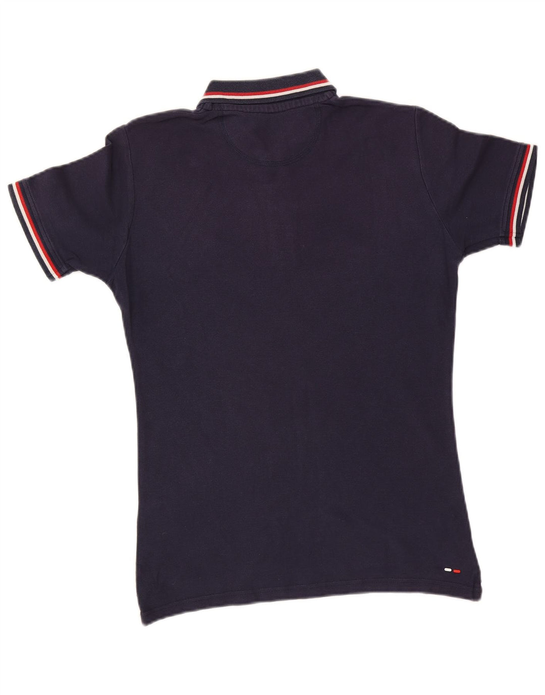 Fila Mens Polo Shirt Small Navy Blue Striped Cotton