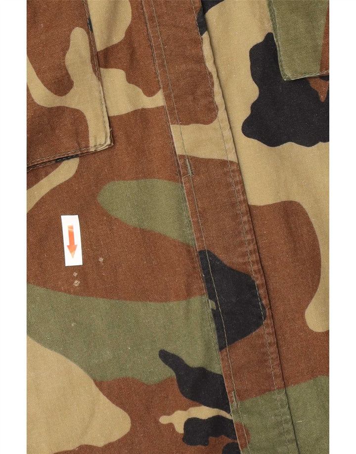 Big Hunter Mens Military Shirt Medium Multicoloured Camouflage Cotton