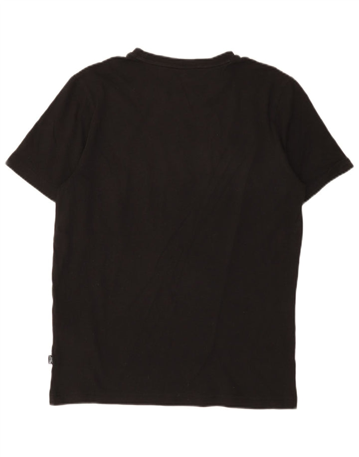 Puma Mens Graphic T-Shirt Top Small Black Cotton