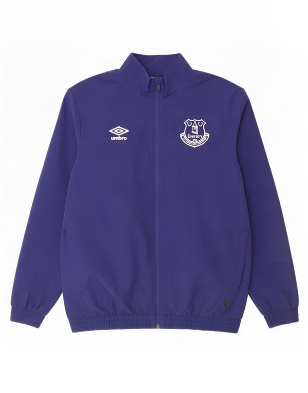Umbro Mens Everton F.C. Tracksuit Top Jacket Large Navy Blue Colourblock