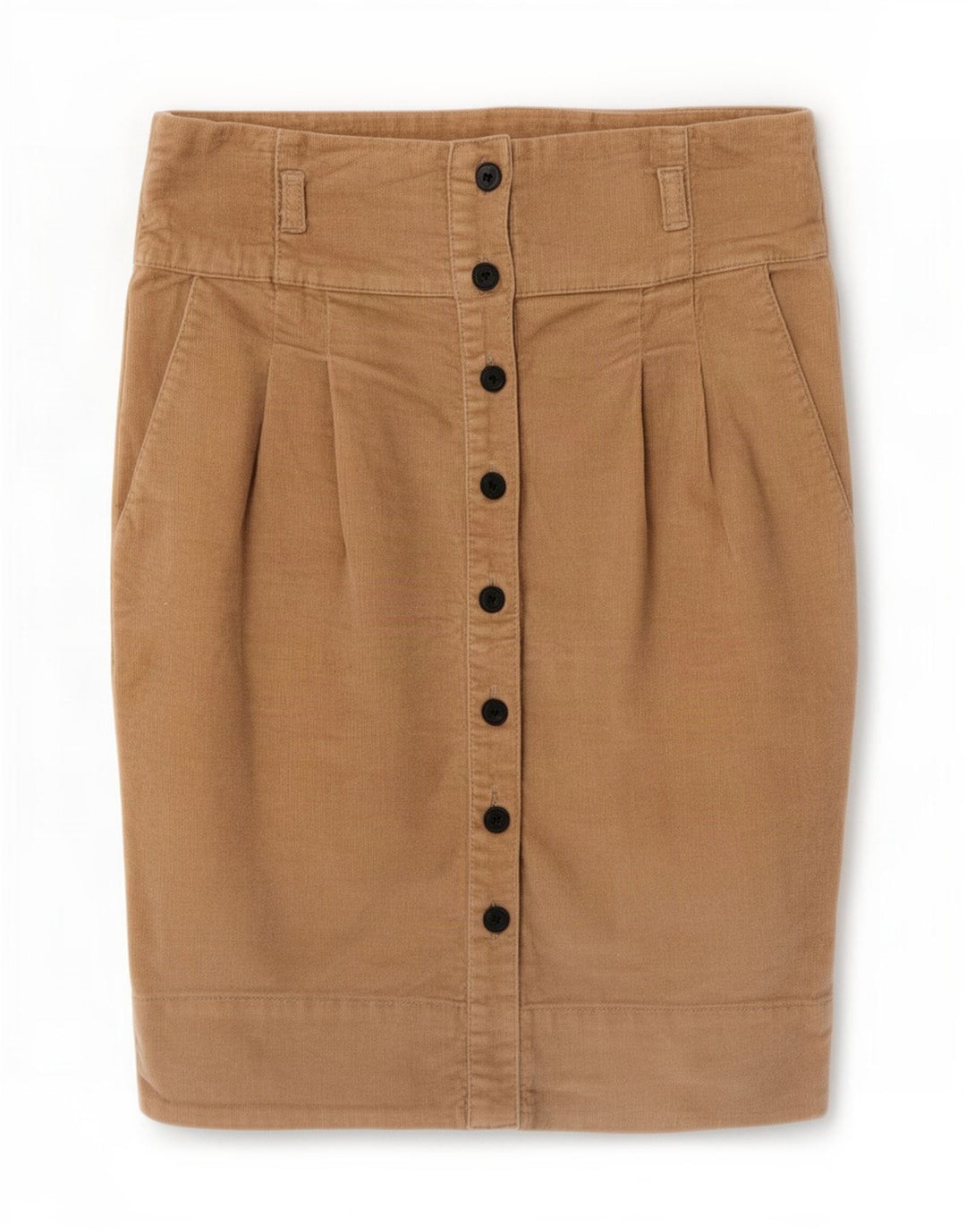 Zara Womens Corduroy Skirt Small W26 Beige