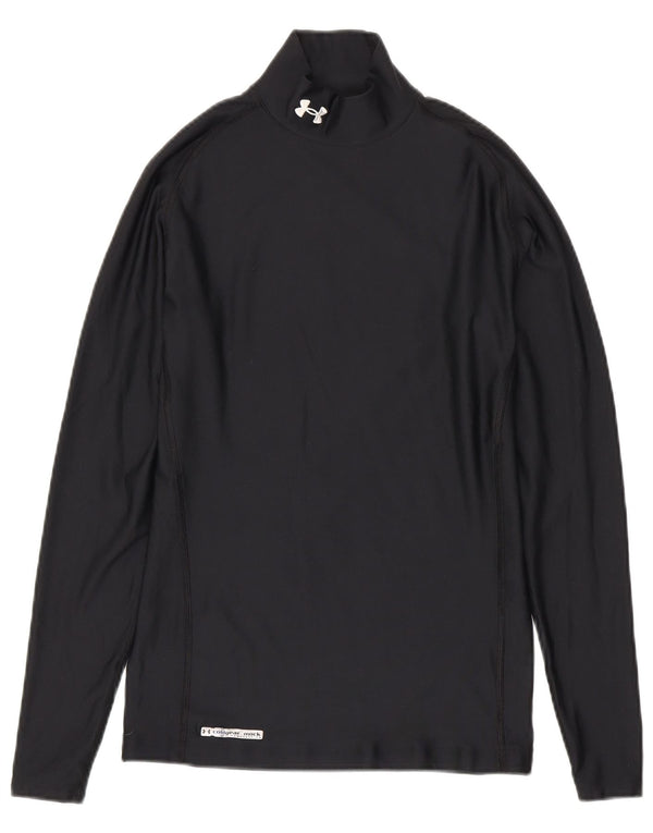 Under Armour Mens Cold Gear Top Long Sleeve XL Black Polyester