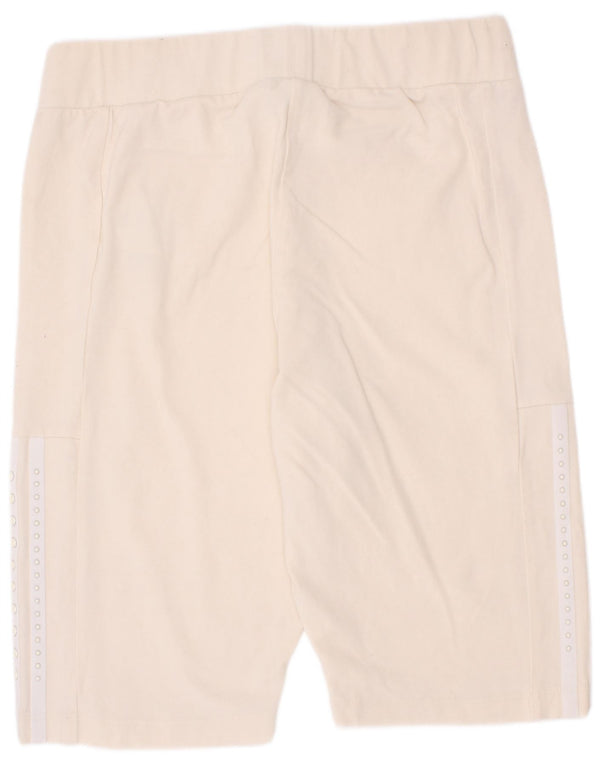Adidas Girls Sport Shorts 11-12 Years Beige Cotton