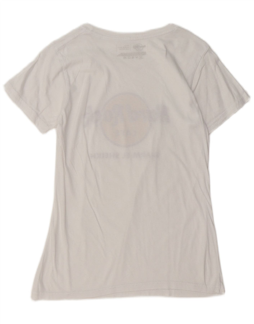 HARD ROCK CAFE Womens Graphic T-Shirt Top UK 10 Small White