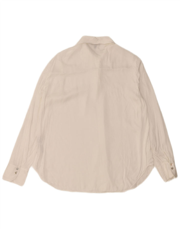 MASSIMO DUTTI Womens Shirt EU 38 Medium White Viscose