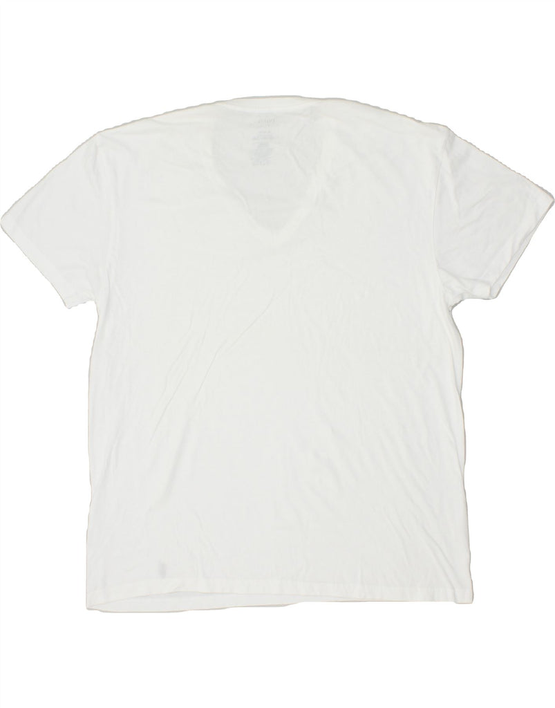 POLO RALPH LAUREN Mens T-Shirt Top XL White Cotton | Vintage Polo Ralph Lauren | Thrift | Second-Hand Polo Ralph Lauren | Used Clothing | Messina Hembry 